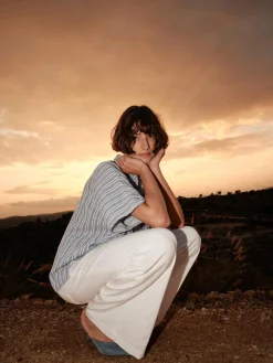 MOS MOSH Lowana Friz Stripe Blouse Regatta