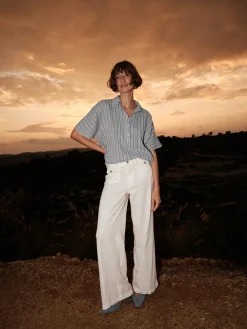 MOS MOSH Lowana Friz Stripe Blouse Regatta