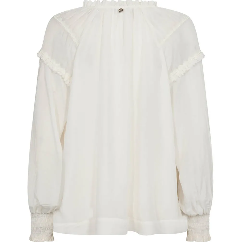 MOS MOSH Marb Sansa Emb Blouse Ecru