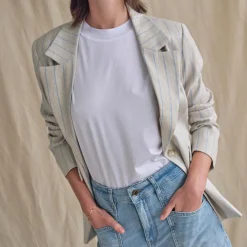 MOS MOSH Mera Sl O-Neck Tee White