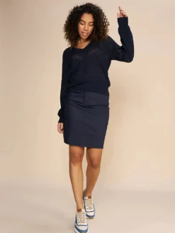 MOS MOSH Millie Night Skirt Salute Navy