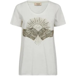 MOS MOSH Nadine O-SS Deco Tee Celadon Tint