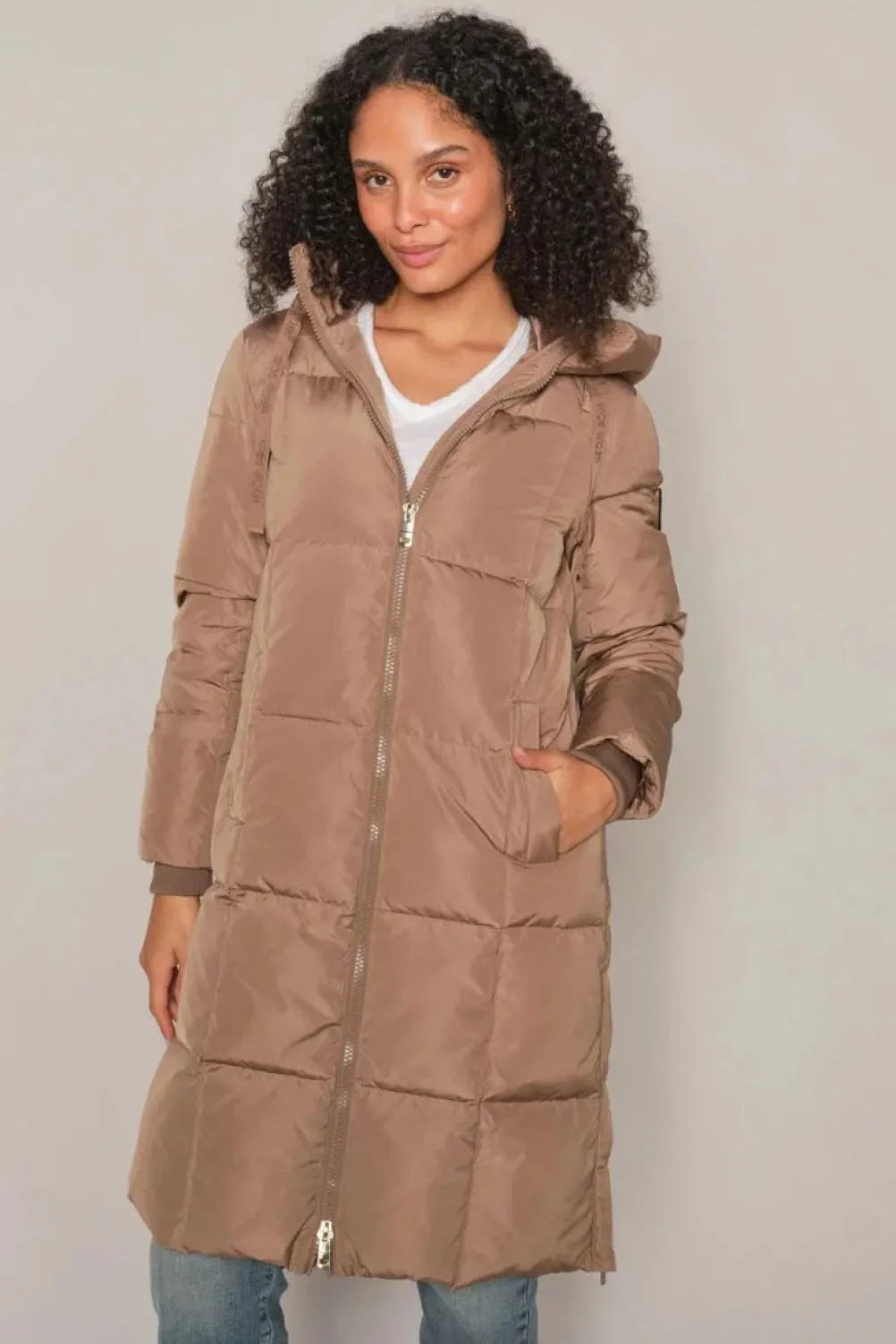 MOS MOSH Nova Square Down Coat Pine Bark
