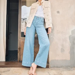 MOS MOSH Reem Pincourt Jeans Long Light Blue