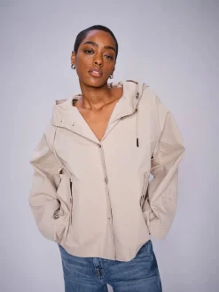 MOS MOSH Sheena Short Jacket Feather Gray