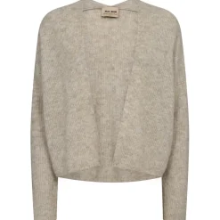 MOS MOSH Thora Relax Knit Cardigan Feather Gray
