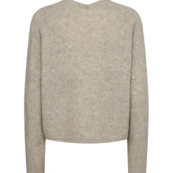 MOS MOSH Thora Relax Knit Cardigan Feather Gray