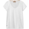 MOS MOSH Tulli V-ss Basic Tee White