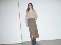 MOS MOSH Zela Warm Knit Cardigan Tannin