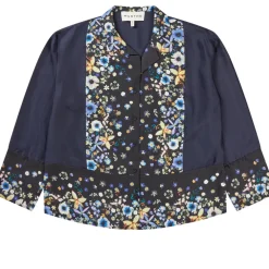 MUNTHE Faiza Silk Top Black