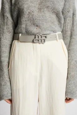 MUNTHE Matter Belt Light Grey