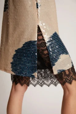 MUNTHE Tuffy Top Palliet Ivory