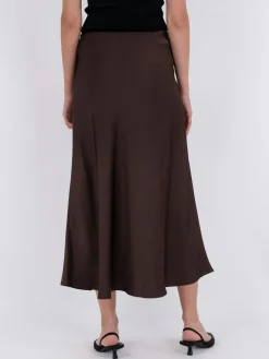 NEO NOIR Bovary Skirt Dark Brown