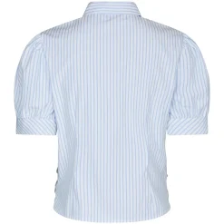 NEO NOIR Frannie Stripe Shirt Light Blue