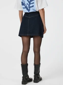 NEO NOIR Gabani Denim Skirt Dark Blue