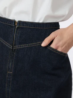 NEO NOIR Gabani Denim Skirt Dark Blue