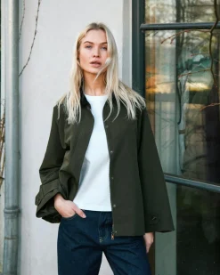 NEO NOIR Gatbi Clean Jacket Dark Green