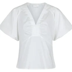 NEO NOIR Irina Poplin Blouse Hvid