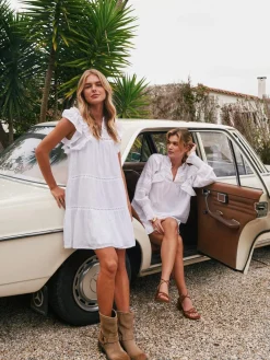 NEO NOIR Jamma Volie Dress Hvid