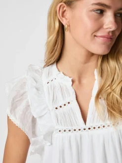 NEO NOIR Jamma Volie Dress Hvid