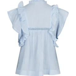NEO NOIR Jayla S Voile Top Light Blue