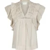 NEO NOIR Jayla Voile Top Ivory