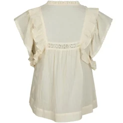 NEO NOIR Jayla Voile Top Light Yellow