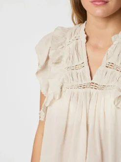 NEO NOIR Jayla Voile Top Ivory