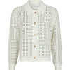 NEO NOIR Laurana Crochet Cardigan Off White