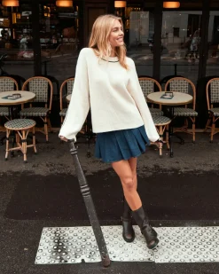 NEO NOIR Laurina Denim Skirt Dark Blue