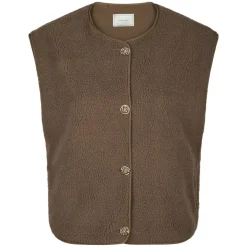 NEO NOIR Mariko Teddy Vest Taupe