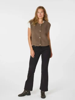 NEO NOIR Mariko Teddy Vest Taupe