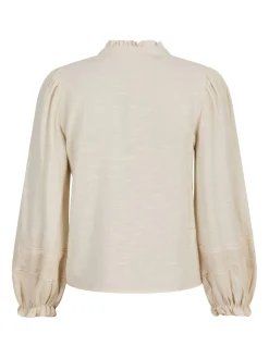 NEO NOIR Marlowe Deco Blouse Ivory