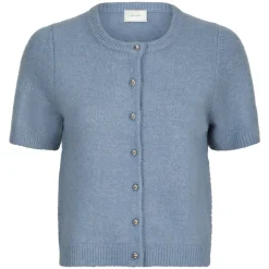 NEO NOIR Mitta Knit Cardigan Smoke Blue