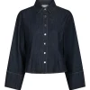 NEO NOIR Rosa Denim Shirt Dark Blue