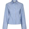 NEO NOIR Rosa Stripe Shirt Blue