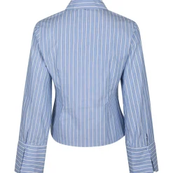 NEO NOIR Rosa Stripe Shirt Blue