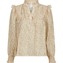 NEO NOIR Selfina Graphic Flower Blouse Off White