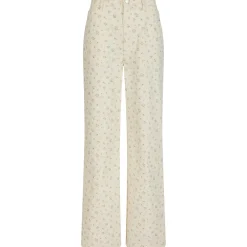 NEO NOIR Semba Floral Denim Pant Off White