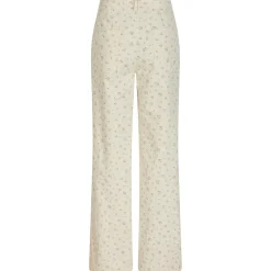 NEO NOIR Semba Floral Denim Pant Off White