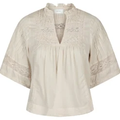 NEO NOIR Siama S Voile Blouse Ivory