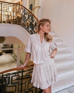 NEO NOIR Siama S Voile Blouse Ivory