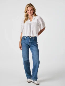 NEO NOIR Siama Voile Blouse White