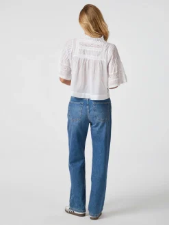 NEO NOIR Siama Voile Blouse White