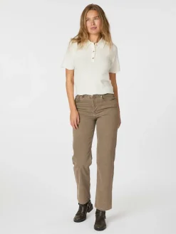 NEO NOIR Soko Wave Knit Tee Off White