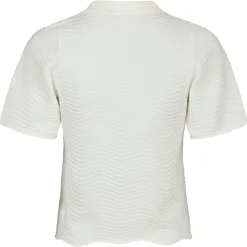 NEO NOIR Soko Wave Knit Tee Off White