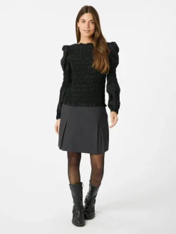 NEO NOIR Summa Structure Skirt Dark Grey