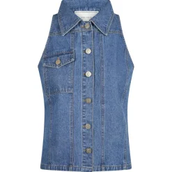 NEO NOIR Sylvie Denim Top Blue