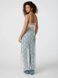 NEO NOIR Tarzana Lace Sequins Dress White