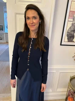 NEO NOIR Teller Knit Blouse Dark Navy